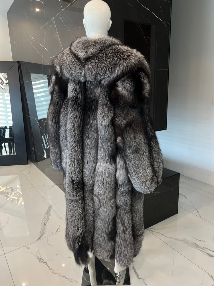 Image of JERMANE 2in1 SILVER FOX COAT