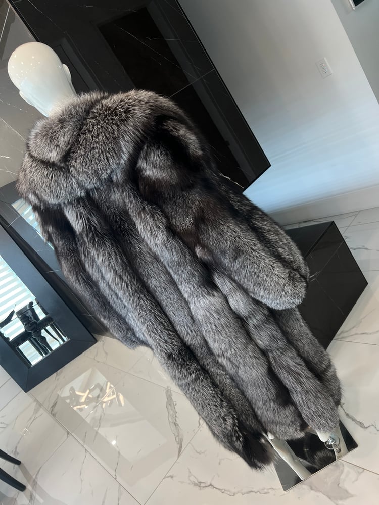 Image of JERMANE 2in1 SILVER FOX COAT