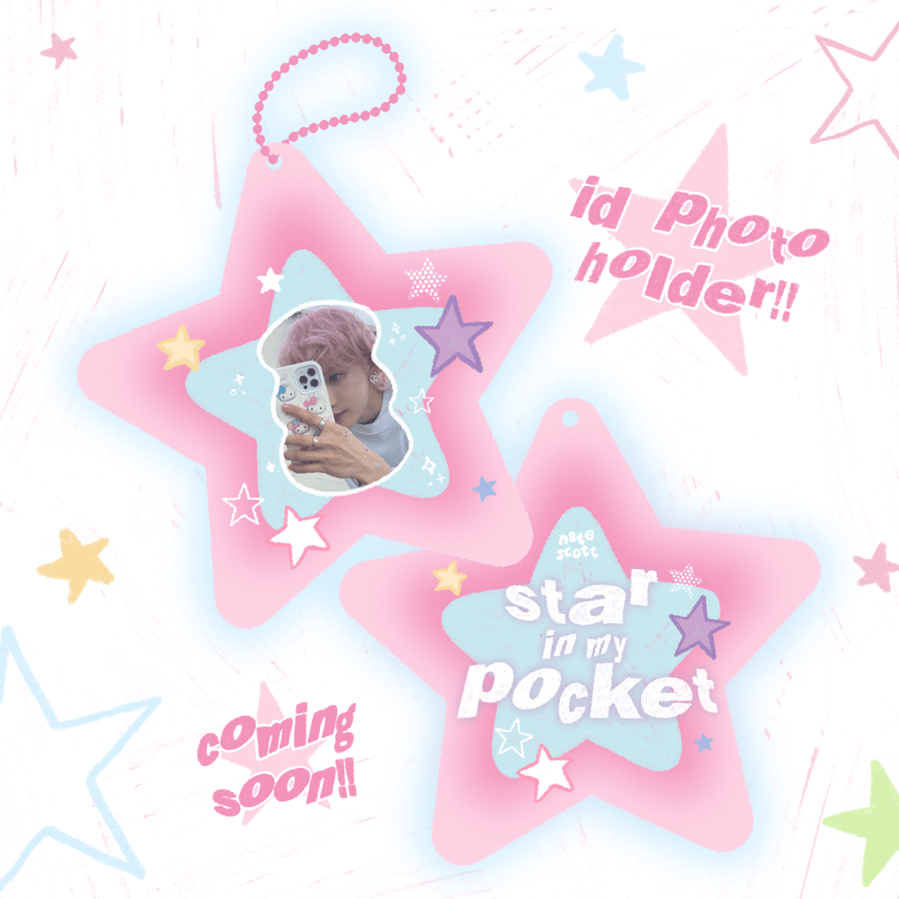 star in my pocket !! ✶ acrylic id photo holder DISCOUNTED 