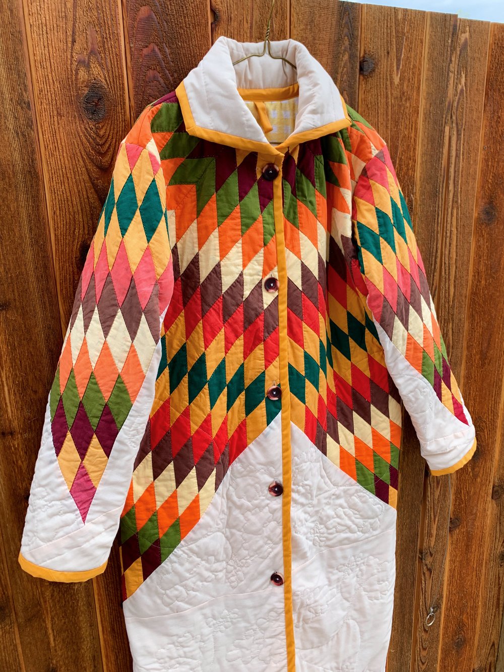 Image of Quilt Collared Duster Coat — Lone Star
