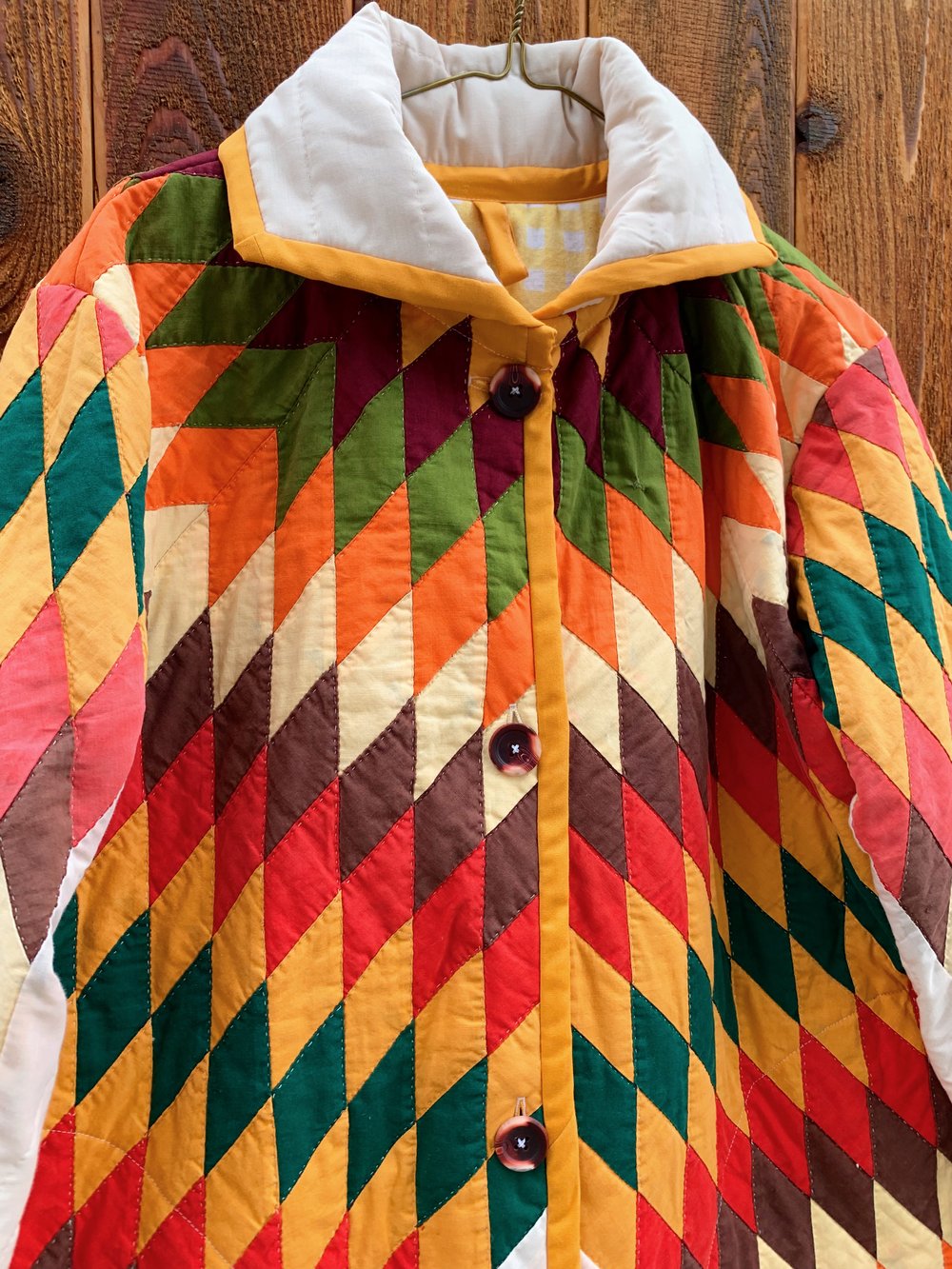 Image of Quilt Collared Duster Coat — Lone Star