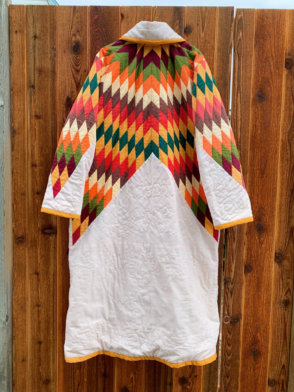 Image of Quilt Collared Duster Coat — Lone Star