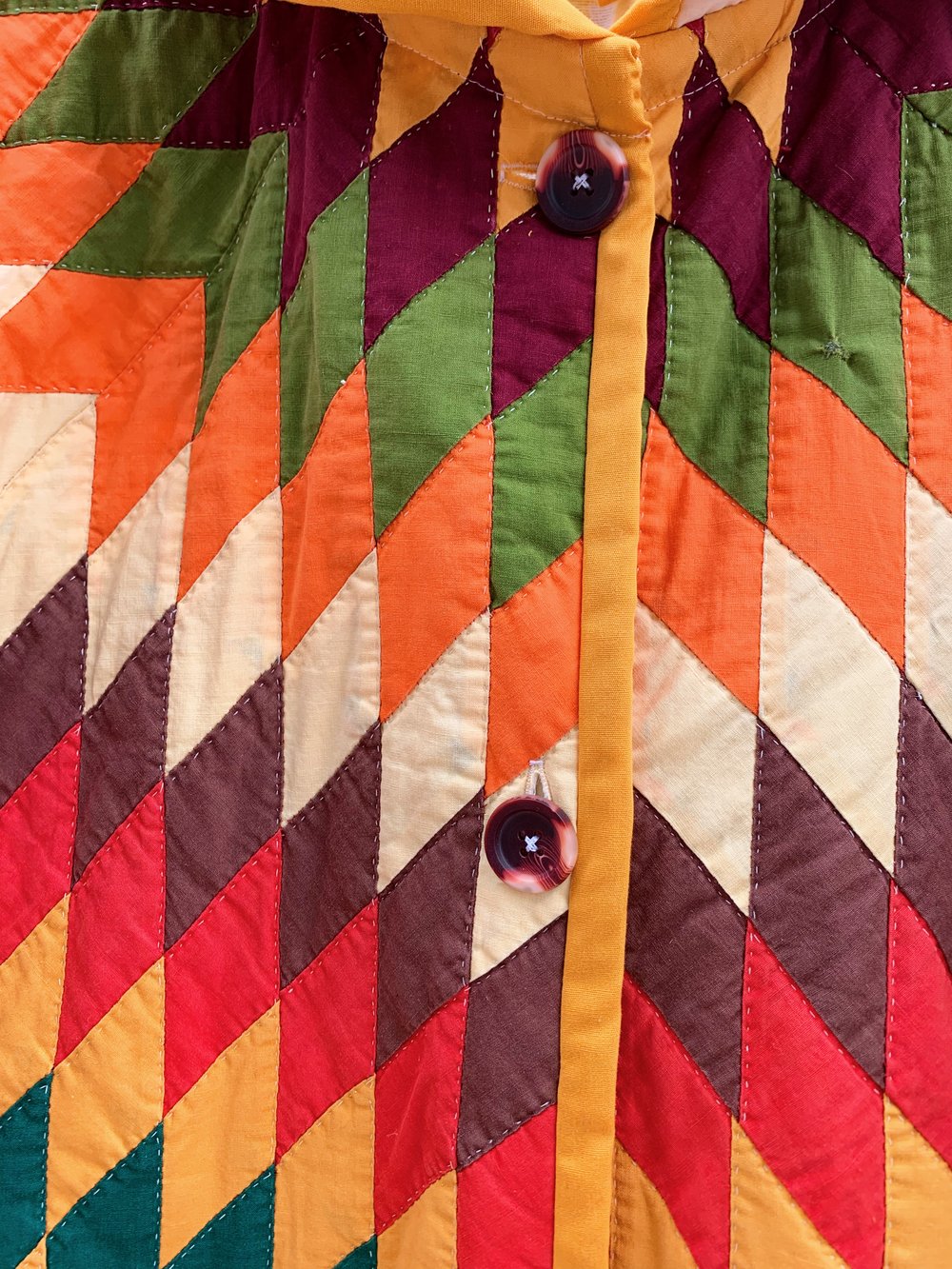 Image of Quilt Collared Duster Coat — Lone Star