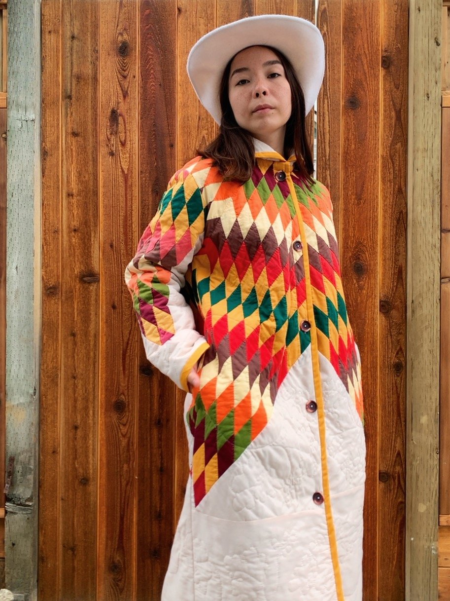 Image of Quilt Collared Duster Coat — Lone Star
