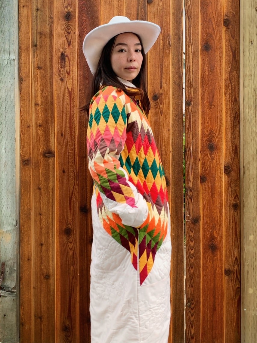 Image of Quilt Collared Duster Coat — Lone Star