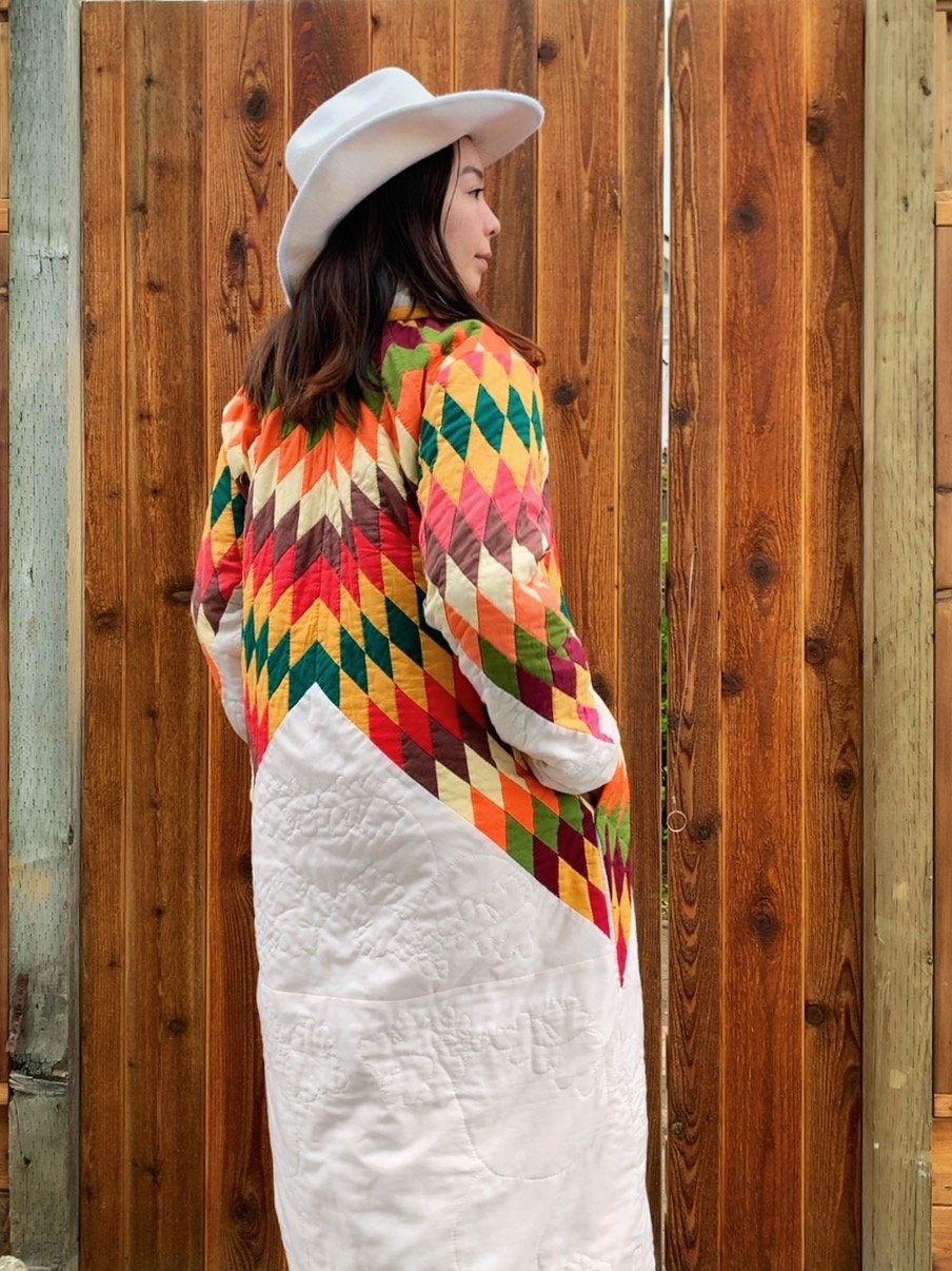 Image of Quilt Collared Duster Coat — Lone Star