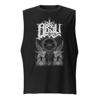 Image 2 of ABSU - ANZU CEREMONIA (WHITE PRINT) MUSCLE SHIRT