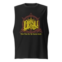 Image 2 of ABSU - NEVER BLOW OUT THE EASTERN CANDLE 2 (YELLOW & RUST PRINT) MUSCLE SHIRT