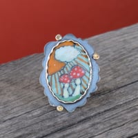 Image 1 of double mushroom sun ray ring