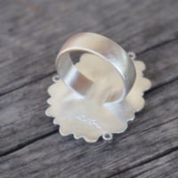 Image 3 of cloudy double mushroom ring