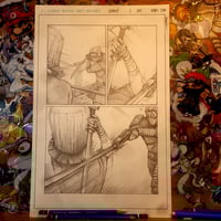 KOMUSO PENCIL ORGINAL PAGE SIGNED