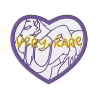 Image 1 of Very Rare Heart-Shaped Embroidered Patch