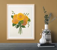 Teddybear Sunflowers Framed Print
