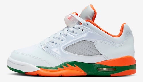 Image of Air Jordan 5 Low GS Miami Hurricanes