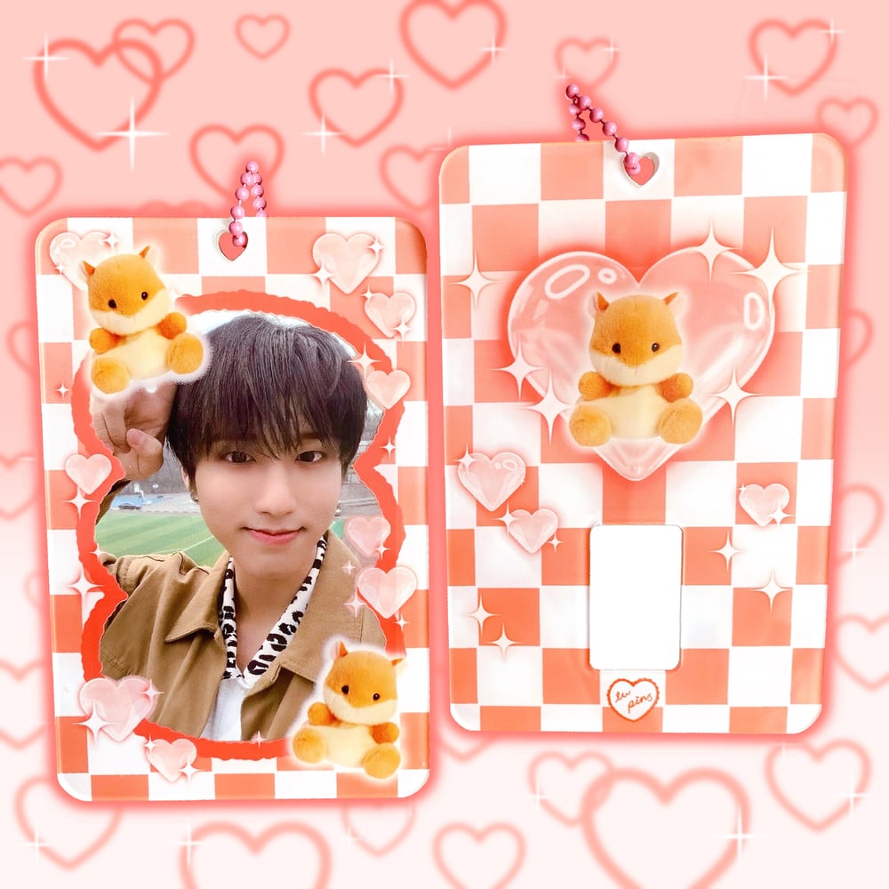 Hamster Plush Acrylic Photocard Holder