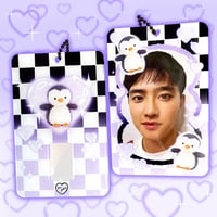 Image 1 of Penguin Plush Acrylic Photocard Holder