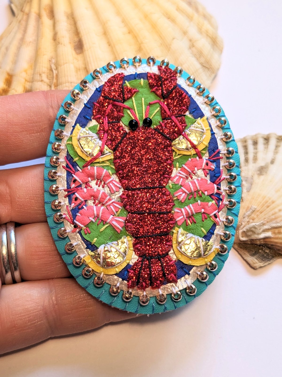 Image of Lobster Platter Brooch