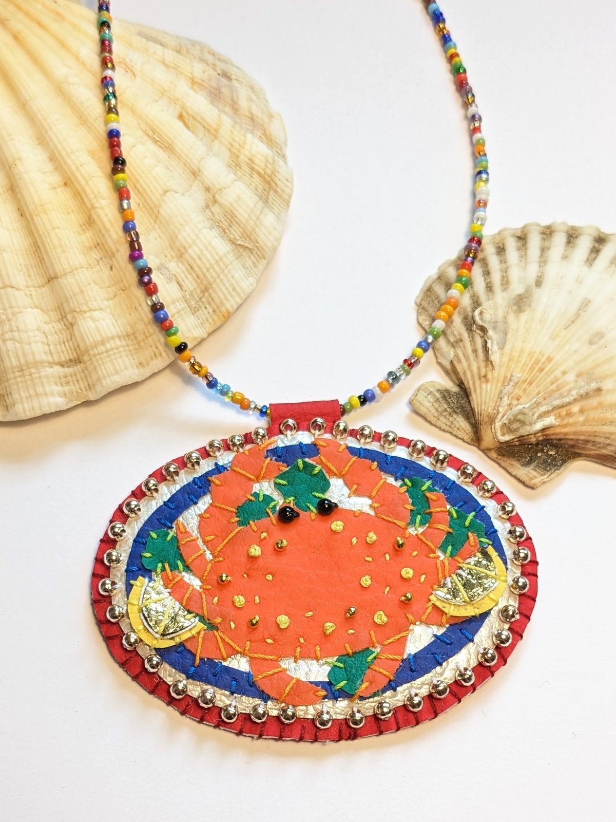 Image of Crab Platter Necklace