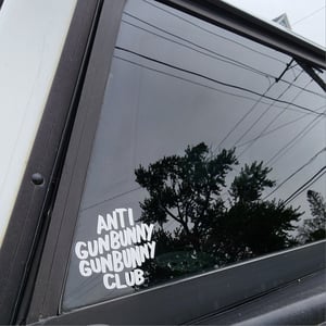 Image of Anti Gunbunny Small Decal