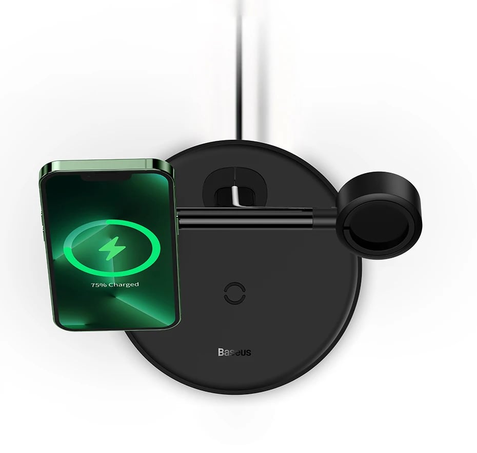 3 in 1 Magnetic Wireless Charger Stand For Phone iPhone 15 14 Pro Airpods Apple Watch Fast Charge