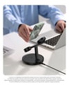 3 in 1 Magnetic Wireless Charger Stand For Phone iPhone 15 14 Pro Airpods Apple Watch Fast Charge