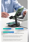 3 in 1 Magnetic Wireless Charger Stand For Phone iPhone 15 14 Pro Airpods Apple Watch Fast Charge