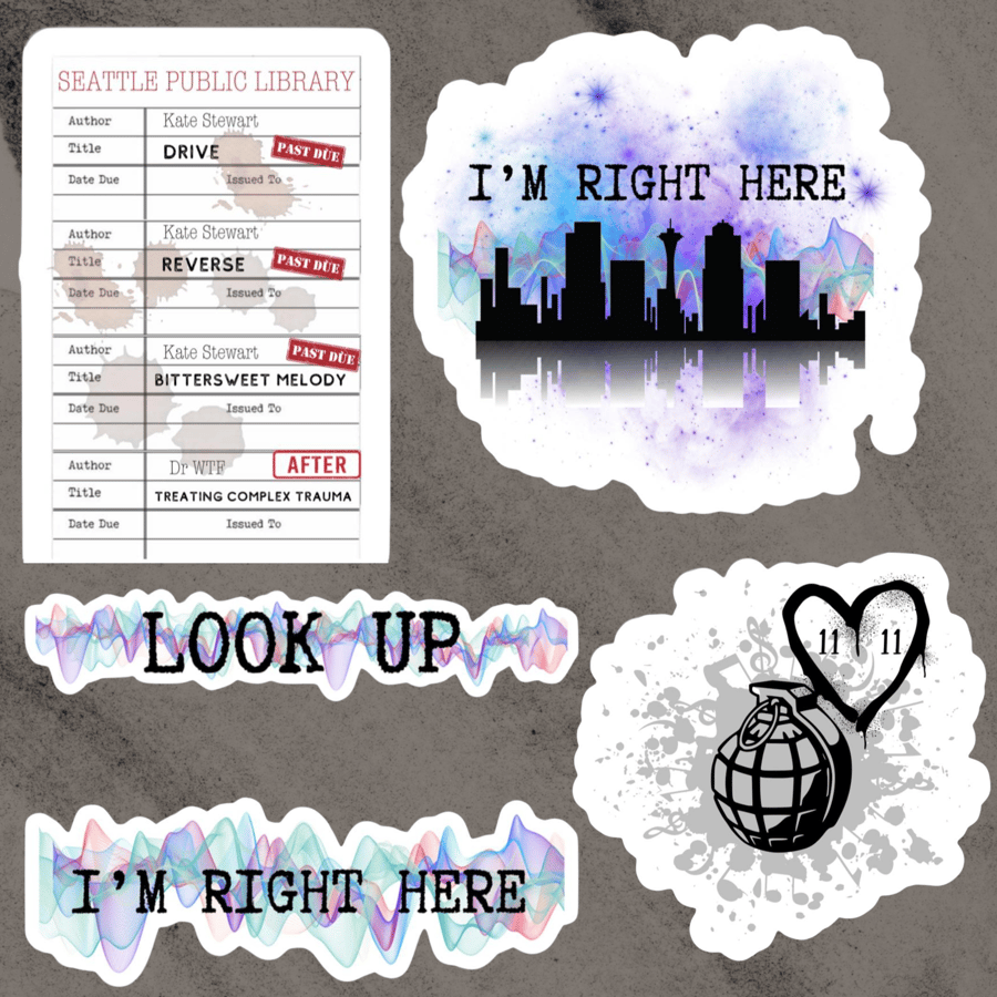 Image of 10 pack Drive & Reverse officially licensed sticker pack 