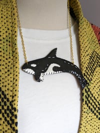 Image 2 of Orca Whale Necklace