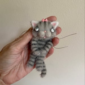 Image of Floppy Tabby Cat in Grey