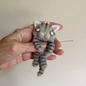 Image of Floppy Tabby Cat in Grey