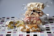 Image of 8 Piece Gourmet Candy Variety Sampler - Almond & Pistachio Nougats in Vanilla, Strawberry, Cherry, C