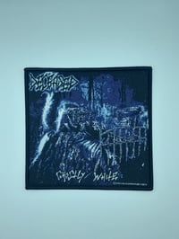 Official Deceased - Ghostly White Black Border Patch