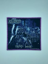 Official Deceased - Ghostly Purple Glitter Border Border Patch