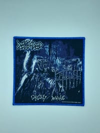 Official Deceased - Ghostly Blue Glitter Border Border Patch