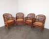 Set of 4 Brighton Pavilion Rattan + Cane Chairs