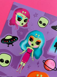 Image 2 of Space Babez Sticker Sheet