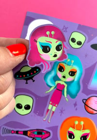 Image 3 of Space Babez Sticker Sheet