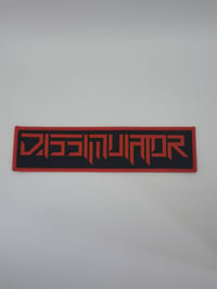 Official Dissimulator - Logo Red Border Patch