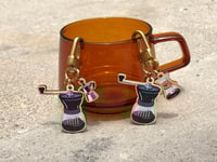 Image 2 of Coffee Lineup Wood Keychain