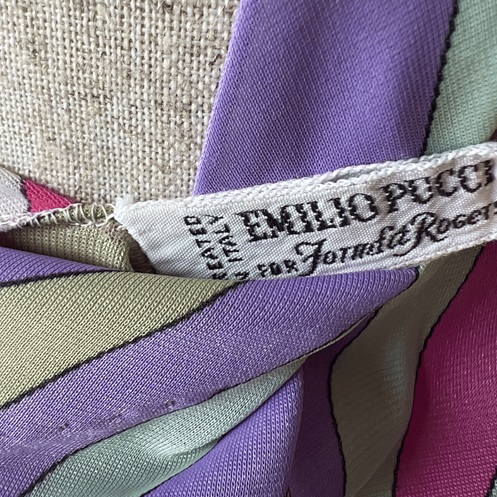 Image of EMILIO PUCCI SLIP DRESS - PINK/PURPLE