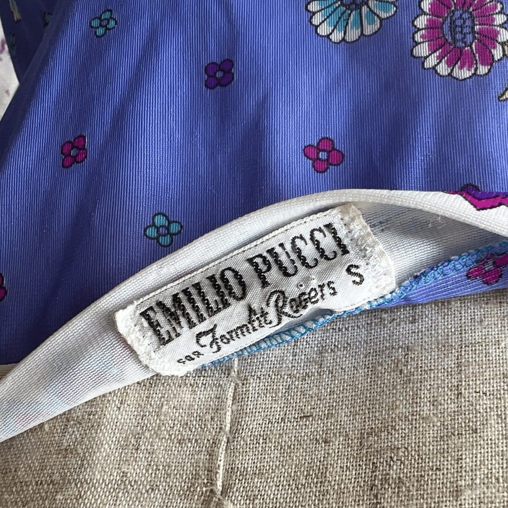 Image of EMILIO PUCCI SLIP DRESS - BLUE/PURPLE