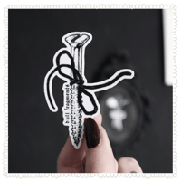 Image 1 of ribbon screw - vinyl sticker