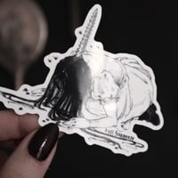 Image 2 of unicorn girl - vinyl sticker