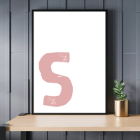 Image 4 of Bold Offset Personalised Initial Print