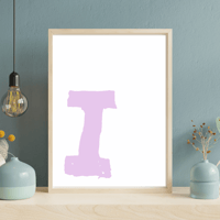 Image 5 of Bold Offset Personalised Initial Print