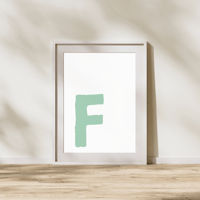 Image 3 of Bold Offset Personalised Initial Print