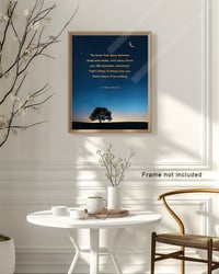 Image 2 of Peter Pan Quote Art Print -You know that place between sleep and awake 
