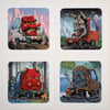 Kei Truckz Print Set #4 - Salut 8 Coaster Show
