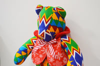 Image 3 of Kente Christmas Teddy Bear