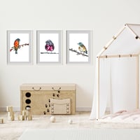 Image 7 of Orangish Eurasian Bullfinch Print